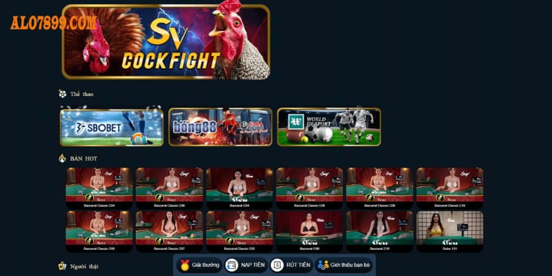 Trải nghiệm hơn 1000+ thể loại game cá cược