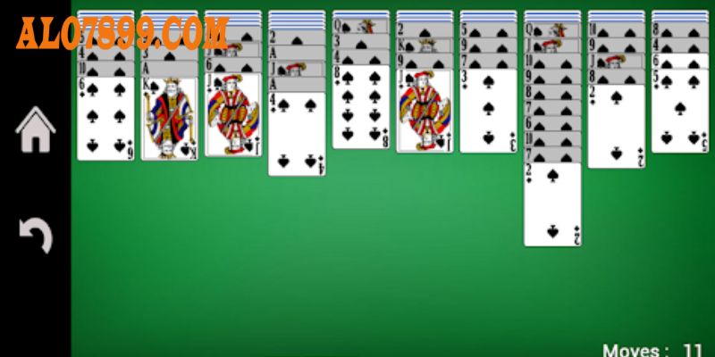 Những tính năng xuất hiện trong game xếp bài nhện
